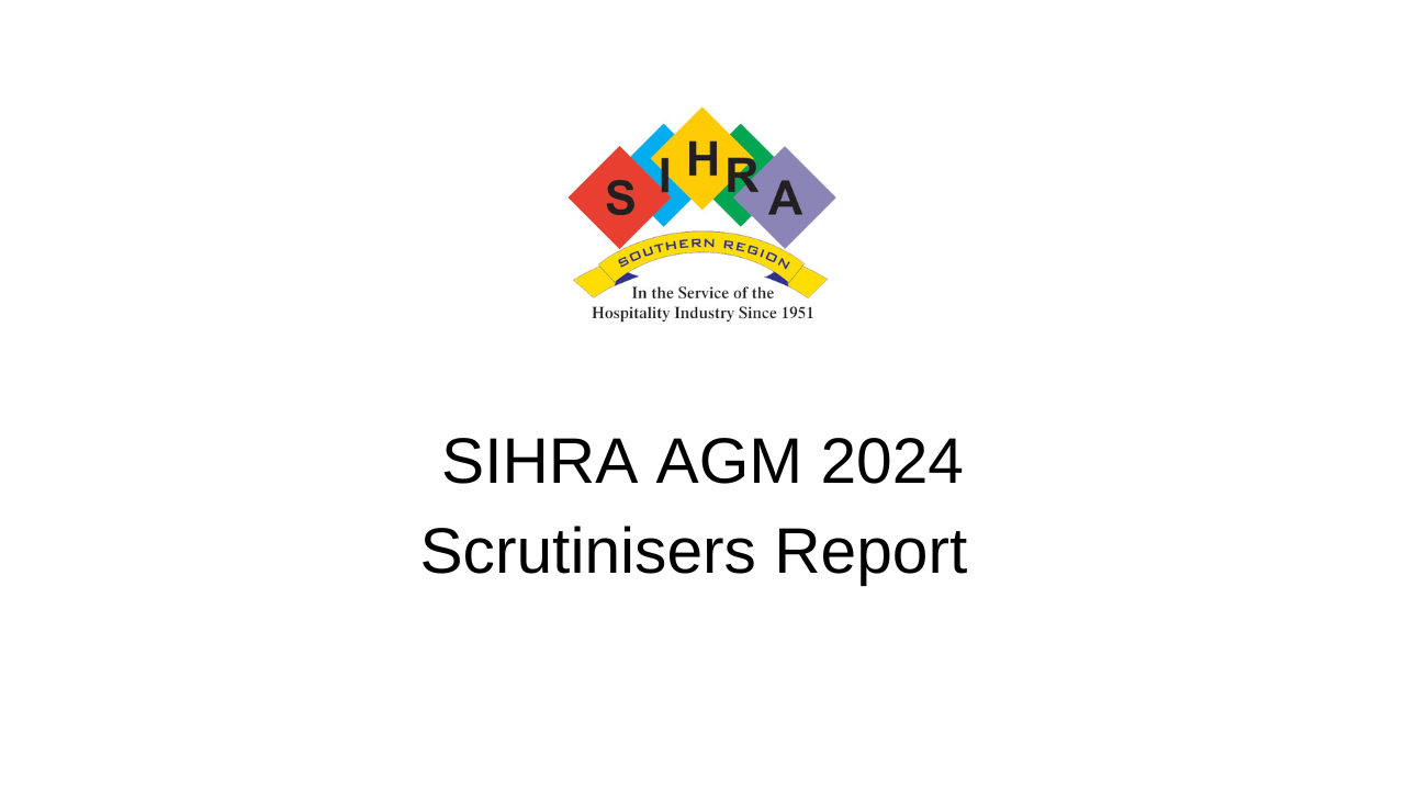 Scrutinisers Report