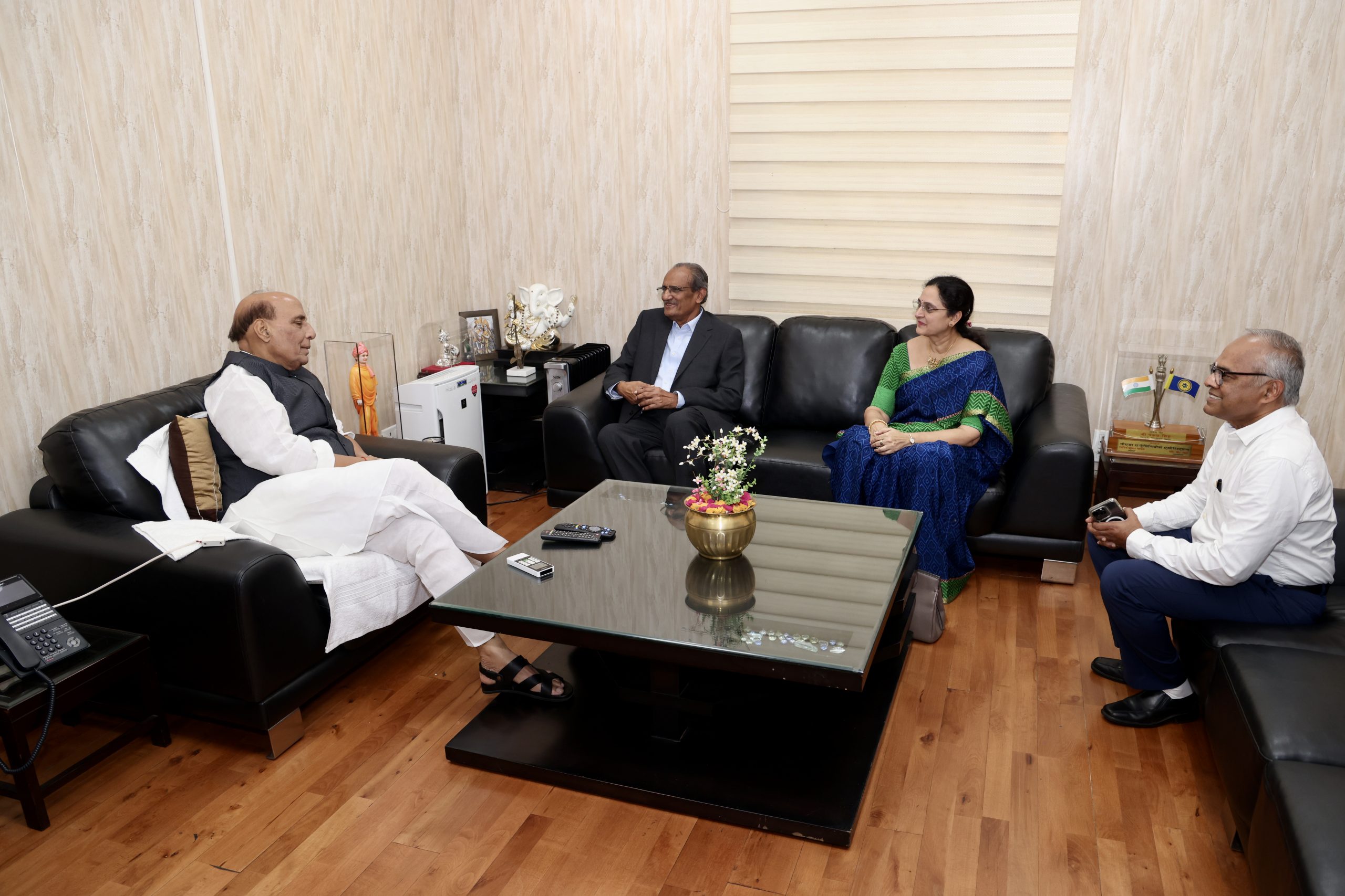 President with Shri Rajnath Singh, Hon Defence Minister of India