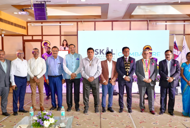 Mr. Sundar Singaram attending the SKAL International Coimbatore ceremony as Guest of Honour