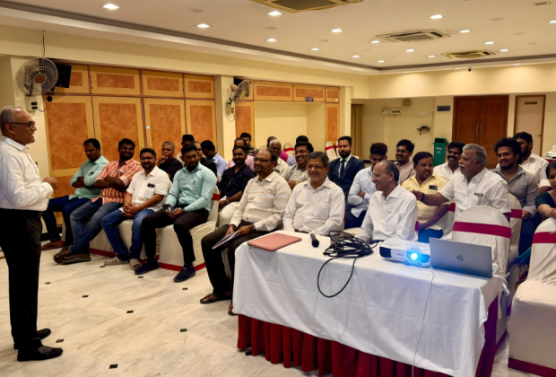 SIHRA officials interacting with Kanchipuram hoteliers at MM Hotels