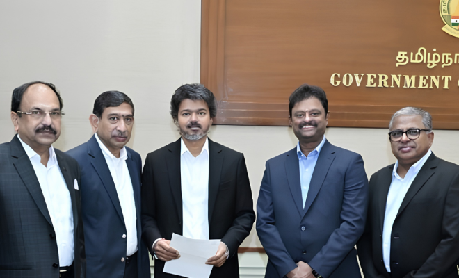 Tamil Nadu Hotels Association delegation meeting Hon'ble Deputy Chief Minister Thiru Udhayanidhi Stalin at the Tamil Nadu Secretariat